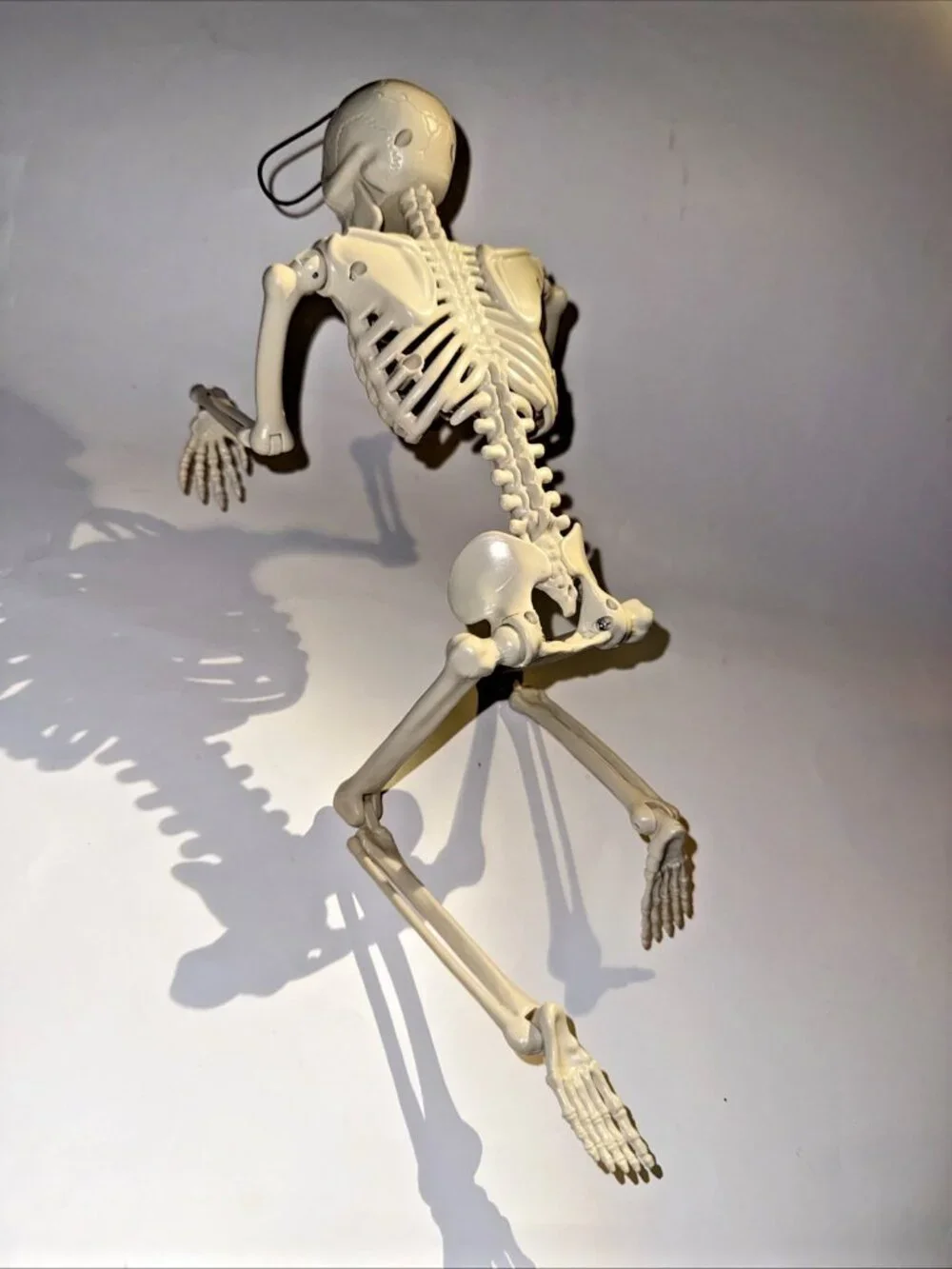 Lot of 2 Halloween Decor Hanging Skeleton & Ghosts Boo Mini LED String Lights